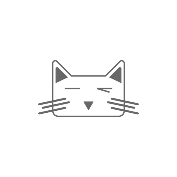 Modelo Vetor Ilustração Design Logotipo Ícone Gato —  Vetores de Stock