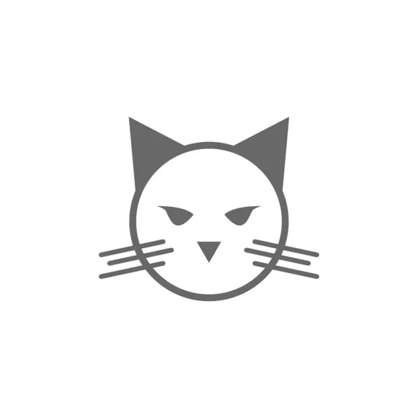 Cat Icon Logo Design Illustration Vector Template — Stock Vector