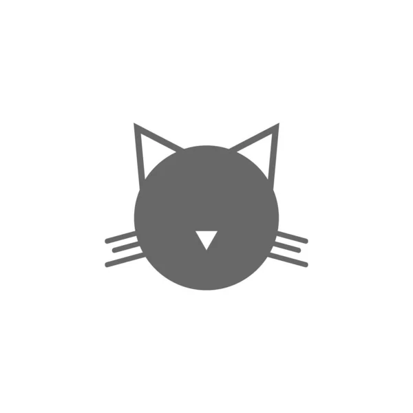 Modèle Vectoriel Illustration Logo Icône Chat — Image vectorielle