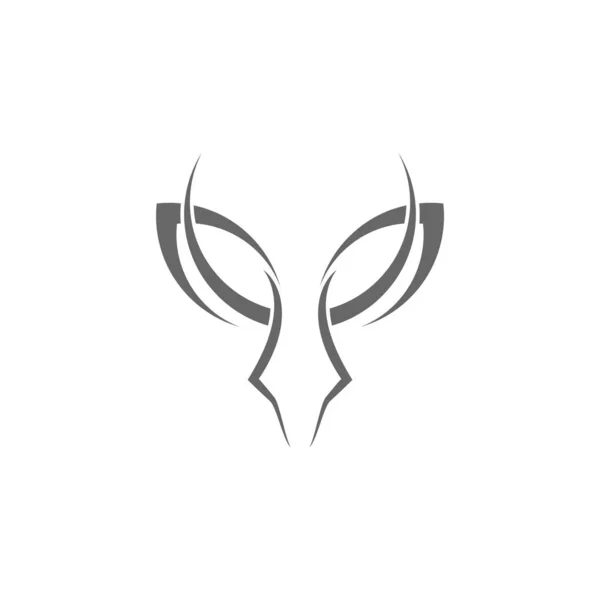 Modèle Vectoriel Illustration Icône Logo Cerf — Image vectorielle