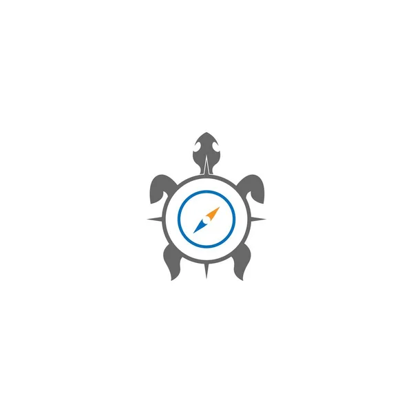 Kompas Logo Template Vector Icoon Illustratie Ontwerp — Stockvector