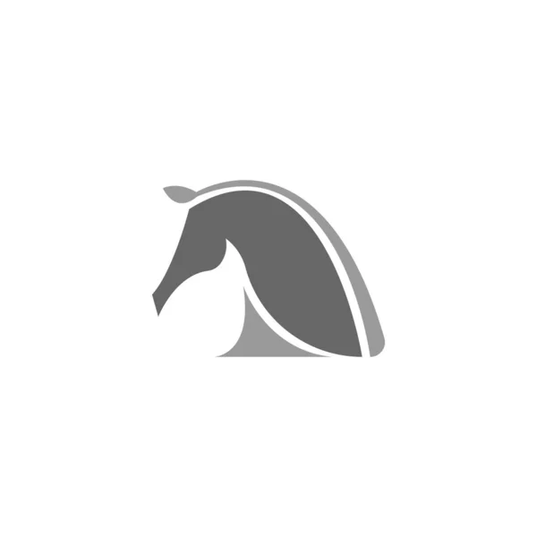 Häst Logotyp Ikon Design Mall Vektor Illustration — Stock vektor