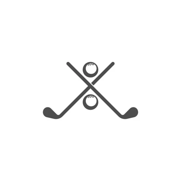 Golf Logo Ikona Szablon Kreatywny Projekt Ilustracja Wektor — Wektor stockowy