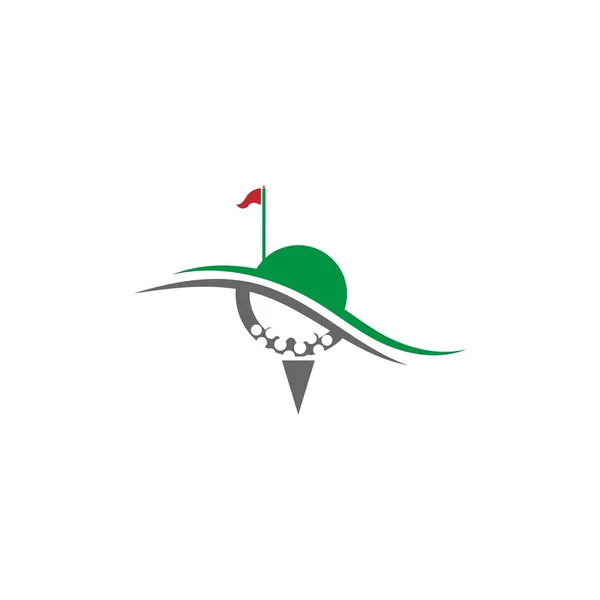 Golf Logo Icon Template Creative Design Illustration Vector — Stock Vector
