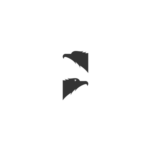 Falcon Eagle Bird Logo Ikon Design Vektor Mall — Stock vektor
