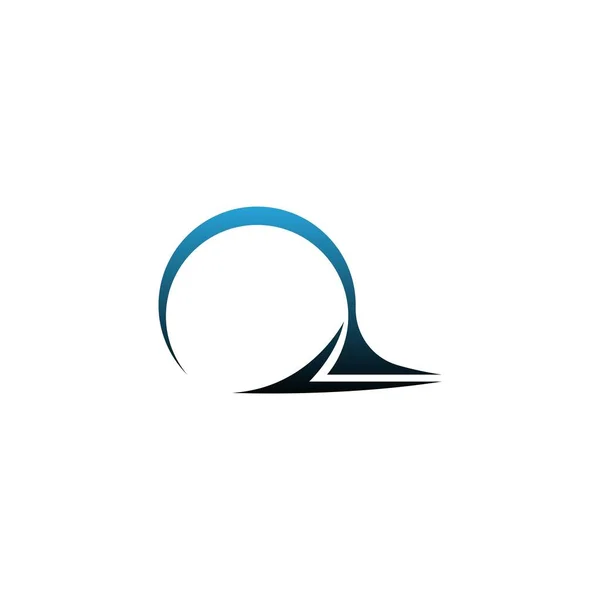 Wave Icon Logo Простий Шаблон Дизайну Векторні Ілюстрації — стоковий вектор