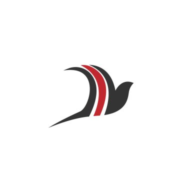 Swift Kuş logo şablon vektörünün Basit Tasarımı