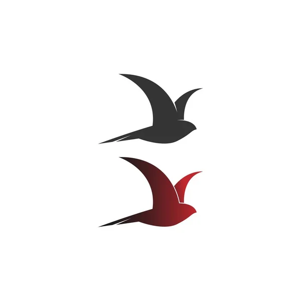 Diseño Simple Swift Bird Logotipo Icono Plantilla Vector — Vector de stock