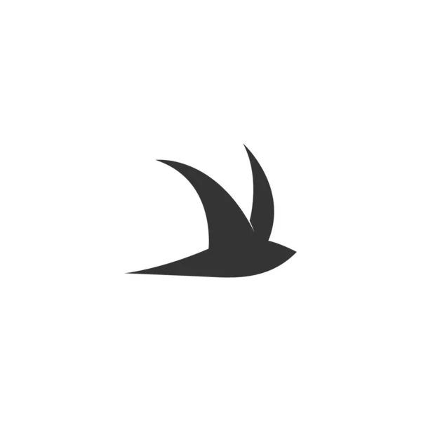 Простой Дизайн Значка Логотипа Swift Bird — стоковый вектор