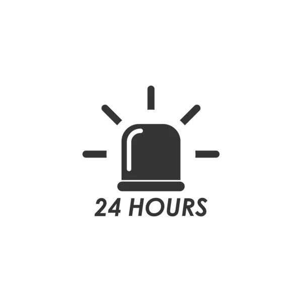 24小时图标标识矢量图解设计模板 — 图库矢量图片