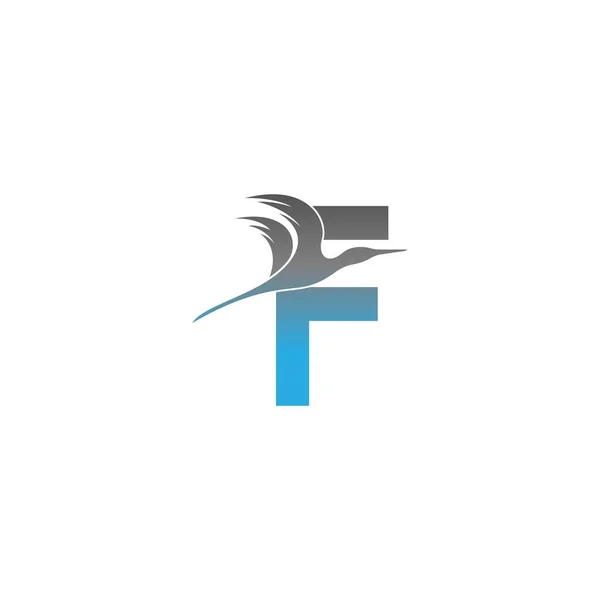 Логотип Літери Вектором Дизайну Піктограми Пелікана — стоковий вектор