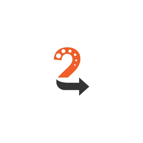 Simgesi Tasarım Şablonu Olan Numaralı Logo — Stok Vektör