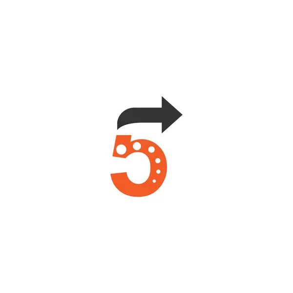 Simgesi Tasarım Şablonu Olan Numaralı Logo — Stok Vektör
