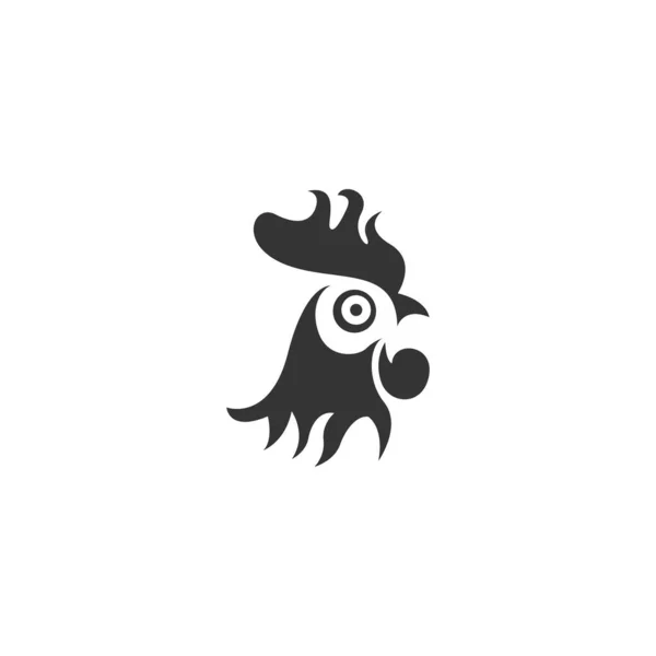 Gallo Logo Icono Diseño Plantilla Vector Ilustración — Archivo Imágenes Vectoriales