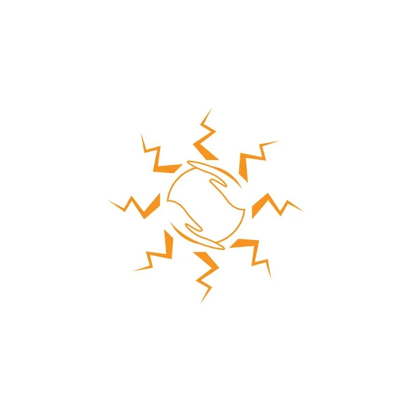 Иллюстрация Векторного Шаблона Логотипа Sun — стоковый вектор