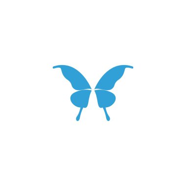 Kelebek simgesi logo tasarımı konsept şablon çizim vektörü