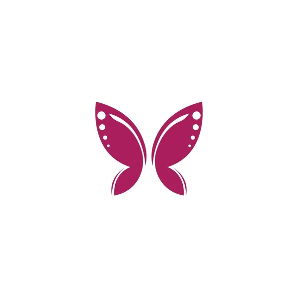 Mariposa Icono Logo Diseño Concepto Plantilla Ilustración Vector — Vector de stock