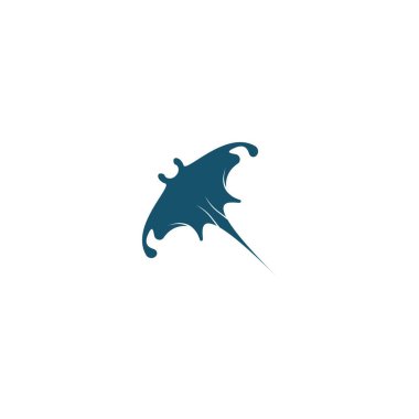 Stingray icon logo design concept template illustrtation vector