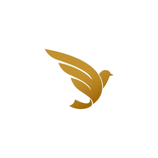 Bird Dove Icon Logo Design Template Illustration Vector — Stock Vector
