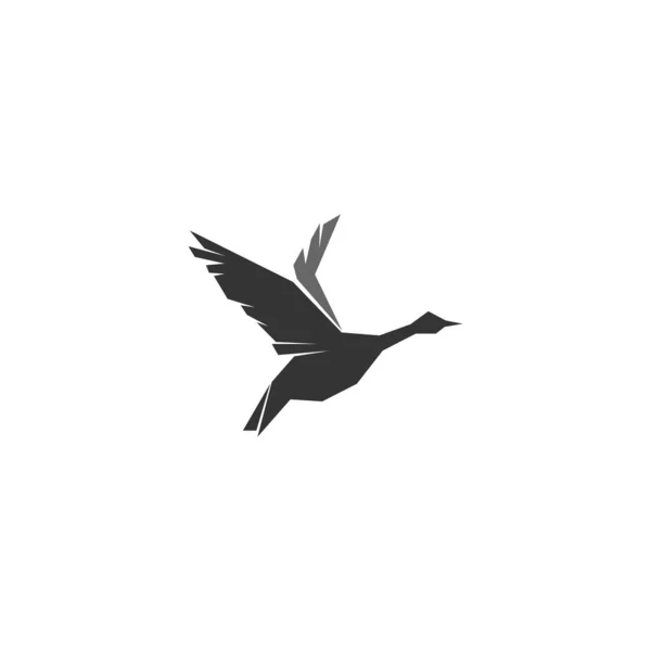 Duck Ikon Logo Design Koncept Mall Illustration Vektor — Stock vektor