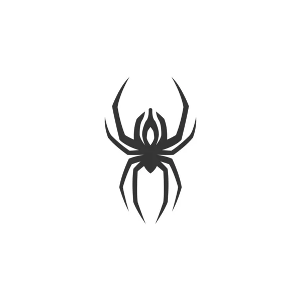 Örümcek Logosu Tasarım Konsept Şablonu Çizim Vektörü — Stok Vektör