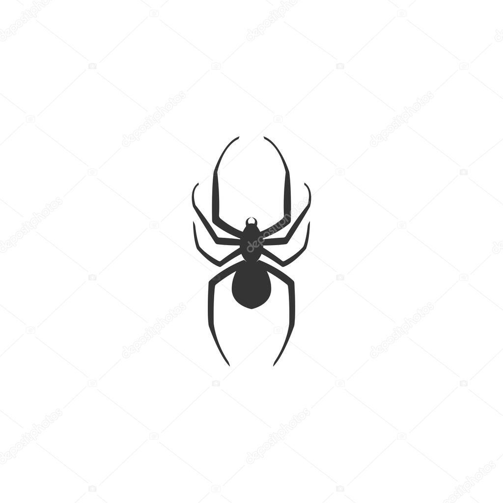 Spider logo icon design concept template illustration vector