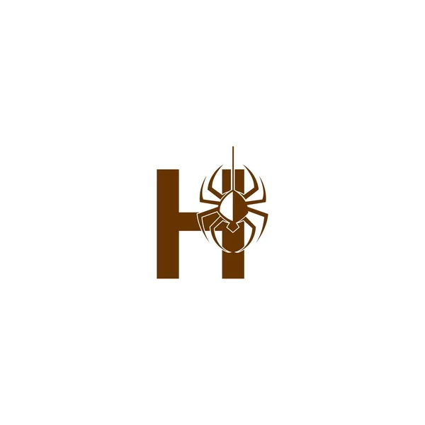 Літера Піктограмою Павука Вектор Дизайну Логотипу — стоковий вектор