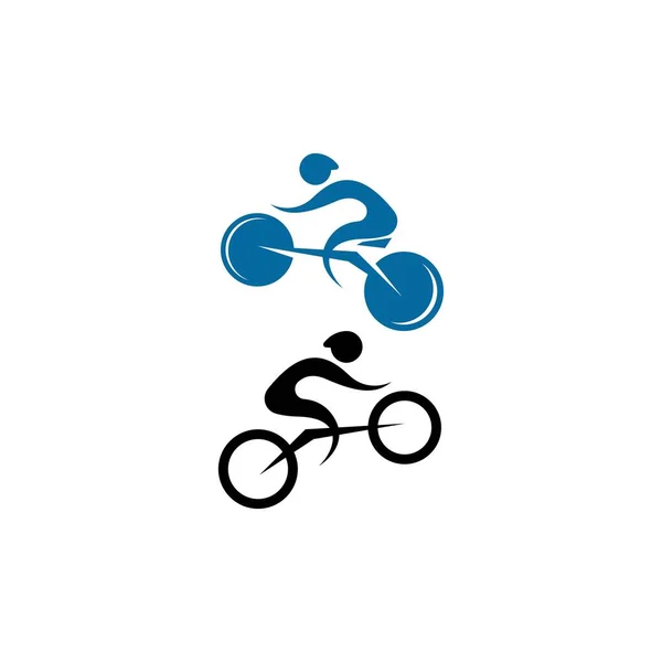 Bicycle Bike Icon Logo Design Vector Cycling Concept — Stock Vector