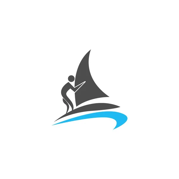 Water sport icon logo design vector template illustration