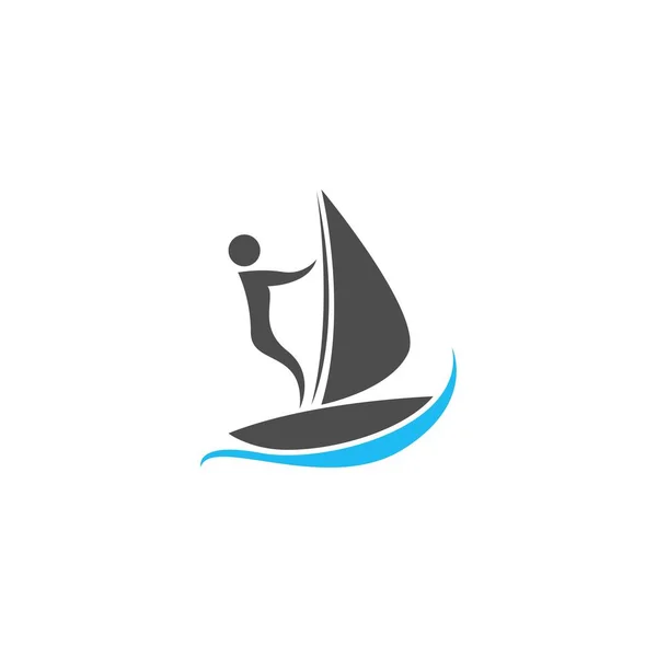 Water sport icon logo design vector template illustration