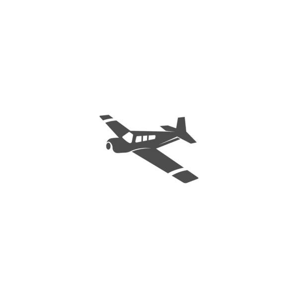 Templat Gambar Vektor Logo Plane Icon - Stok Vektor