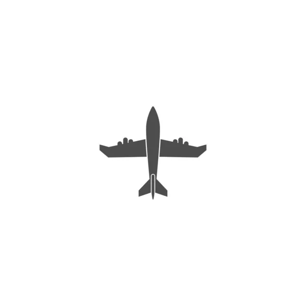 Templat Gambar Vektor Logo Plane Icon - Stok Vektor