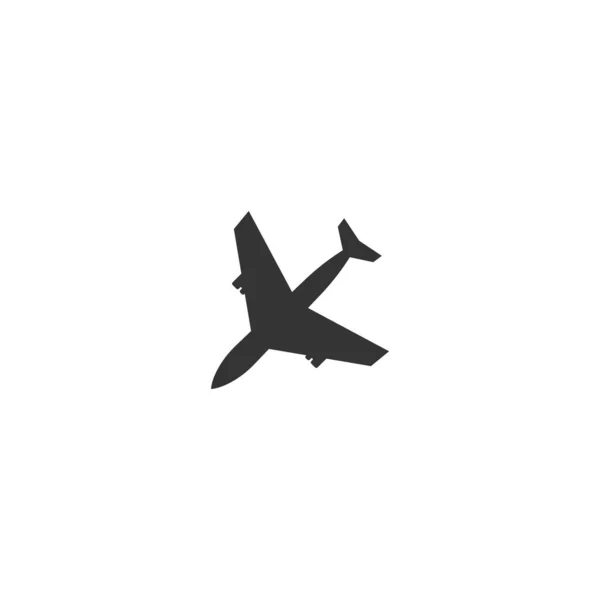 Templat Gambar Vektor Logo Plane Icon - Stok Vektor