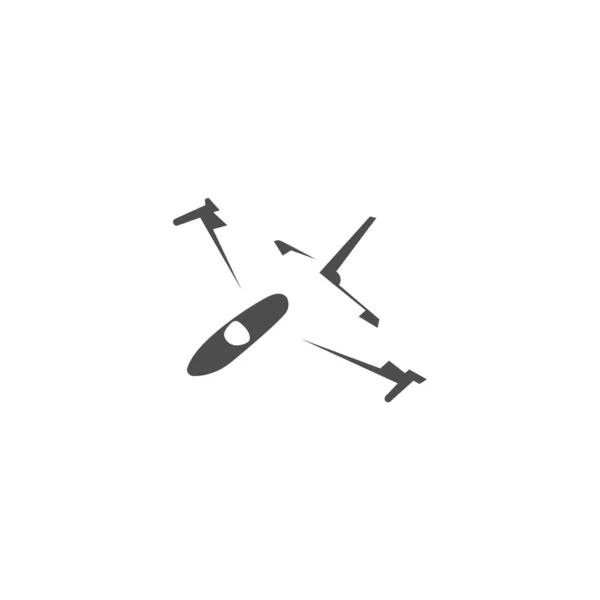 Flugzeug Symbol Logo Design Vorlage Vektor Illustration — Stockvektor