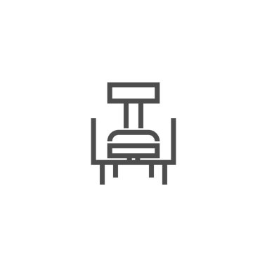 Mobilya logosu vektör düz tasarım şablonu