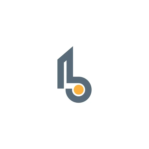 Lettera Logo Icona Disegno Concetto Illustrazione — Vettoriale Stock