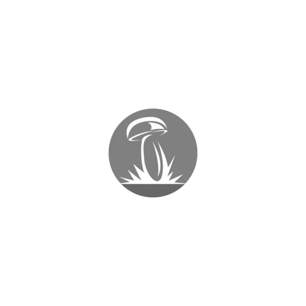 Modelo Vetor Design Logotipo Ícone Cogumelo —  Vetores de Stock