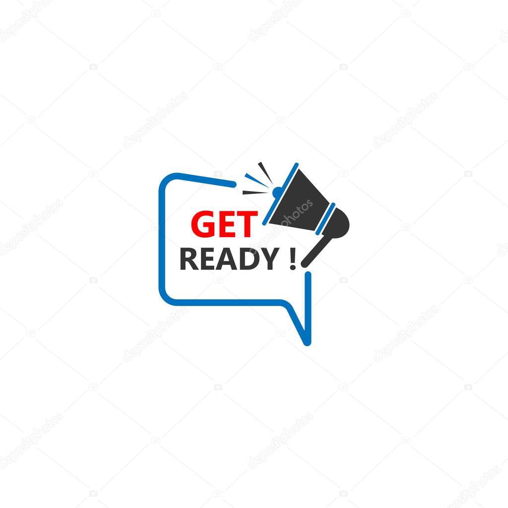 Get ready icon design template vector illustration
