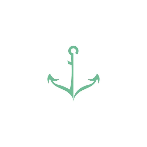 Anchor Icon Logo Design Template Vector Illustration — Stock Vector