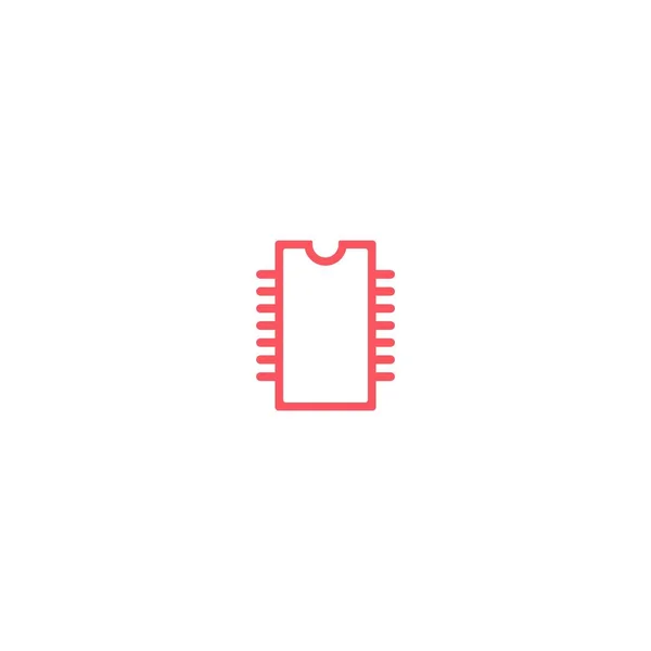Devre Teknolojisi Logo Simgesi Tasarım Vektör Şablonu — Stok Vektör