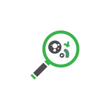 Bakteriyel Probiyotik ikon vektör düz tasarım şablonu