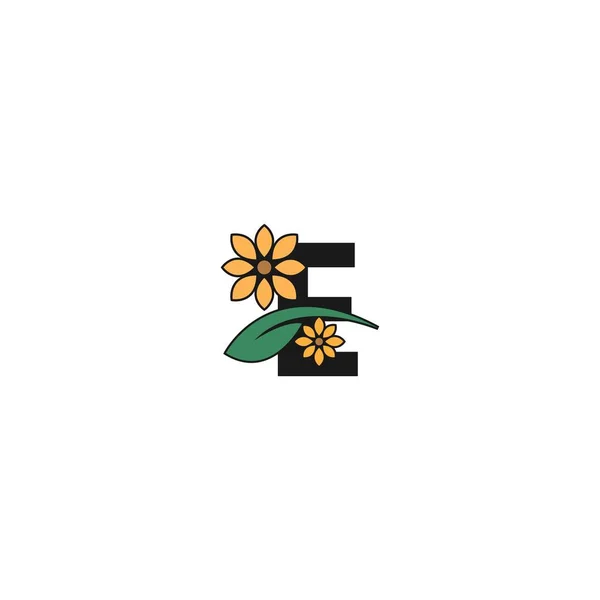 Лист Логотипом Піктограми Квітів Векторний Шаблон — стоковий вектор