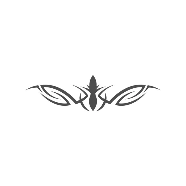 Modèle Conception Logo Icône Tatouage Vecteur — Image vectorielle