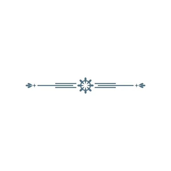 Rand Ornament Symbol Design Vorlage Vektorillustration — Stockvektor