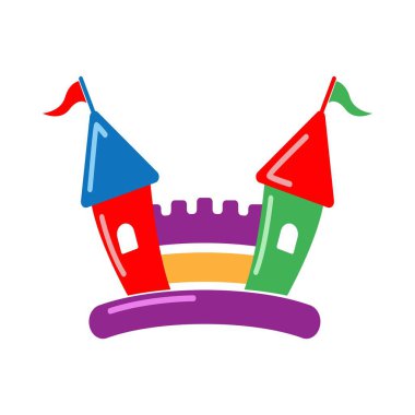 Kale inşa logosu tasarımı illüstrasyonu