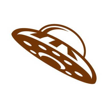 UFO düzlem tasarım illüstrasyonu