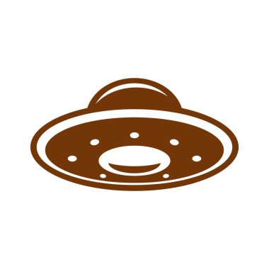 UFO düzlem tasarım illüstrasyonu