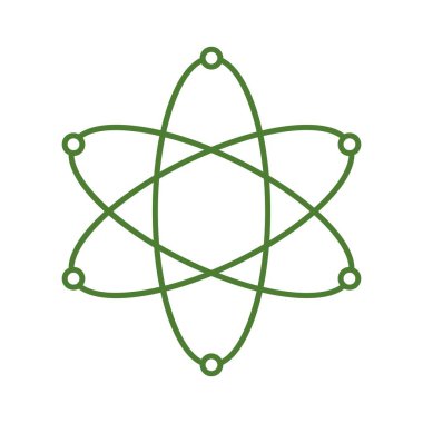 Atom logosu tasarım illüstrasyonu