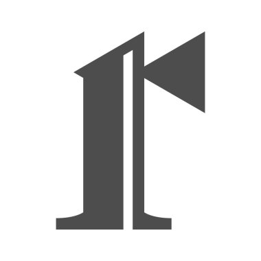 R harfi logo tasarımı çizimi