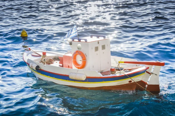 Bateau de pêcheur Grèce — Photo